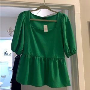 A green Ann Taylor blouse